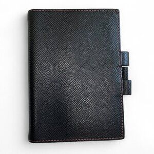 Hermes Black Leather Key & Card Holder